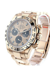Rolex Cosmograph Daytona 40 Pink And Black Dial 18K Rose Gold Mens Watch 116505